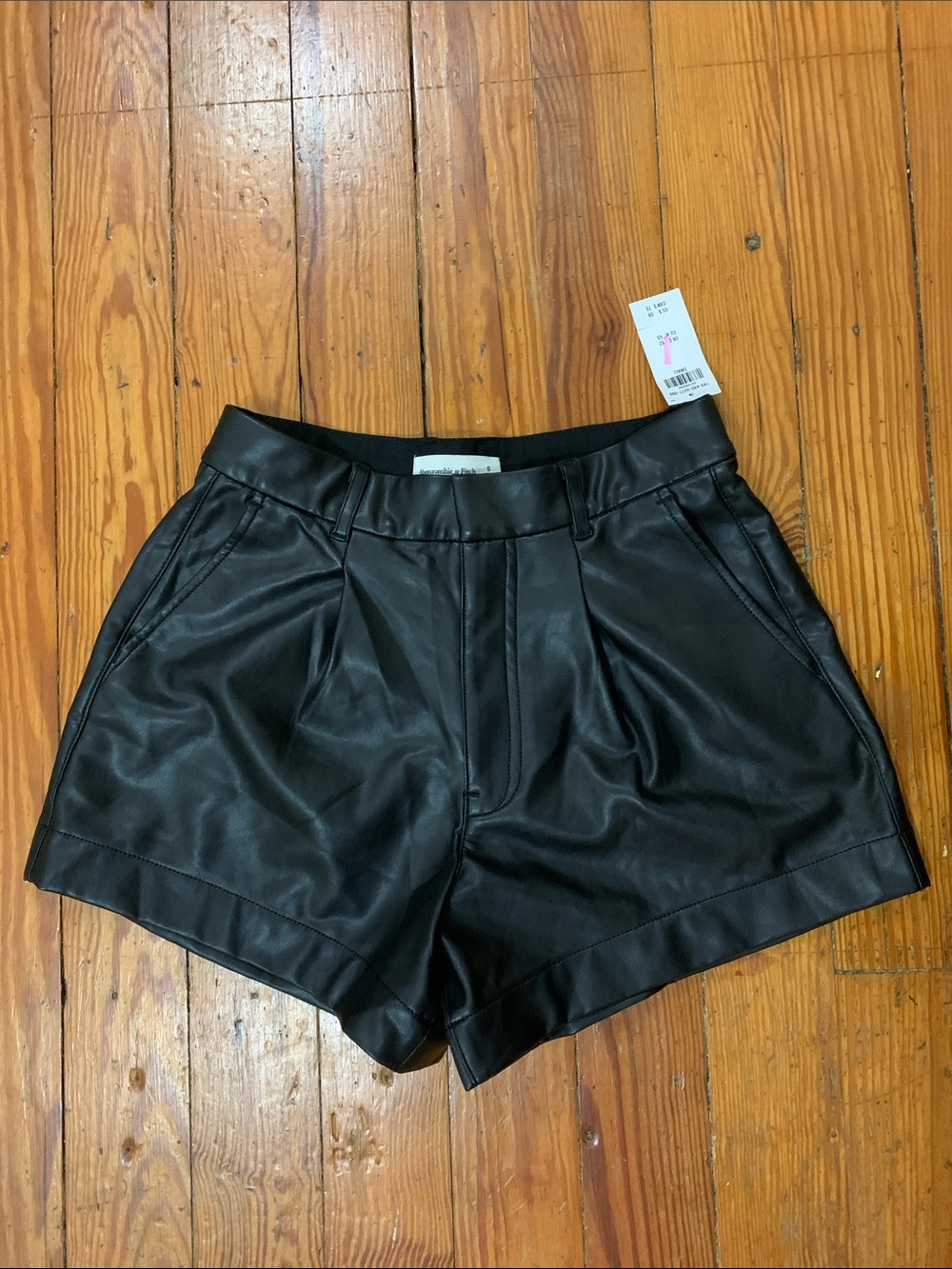 Abercrombie Vegan Leather Mini Short